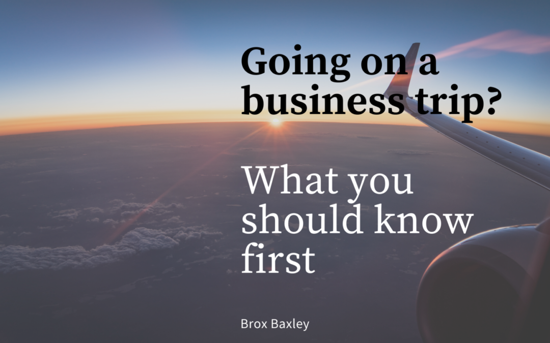 Going on a business trip? What you should know first